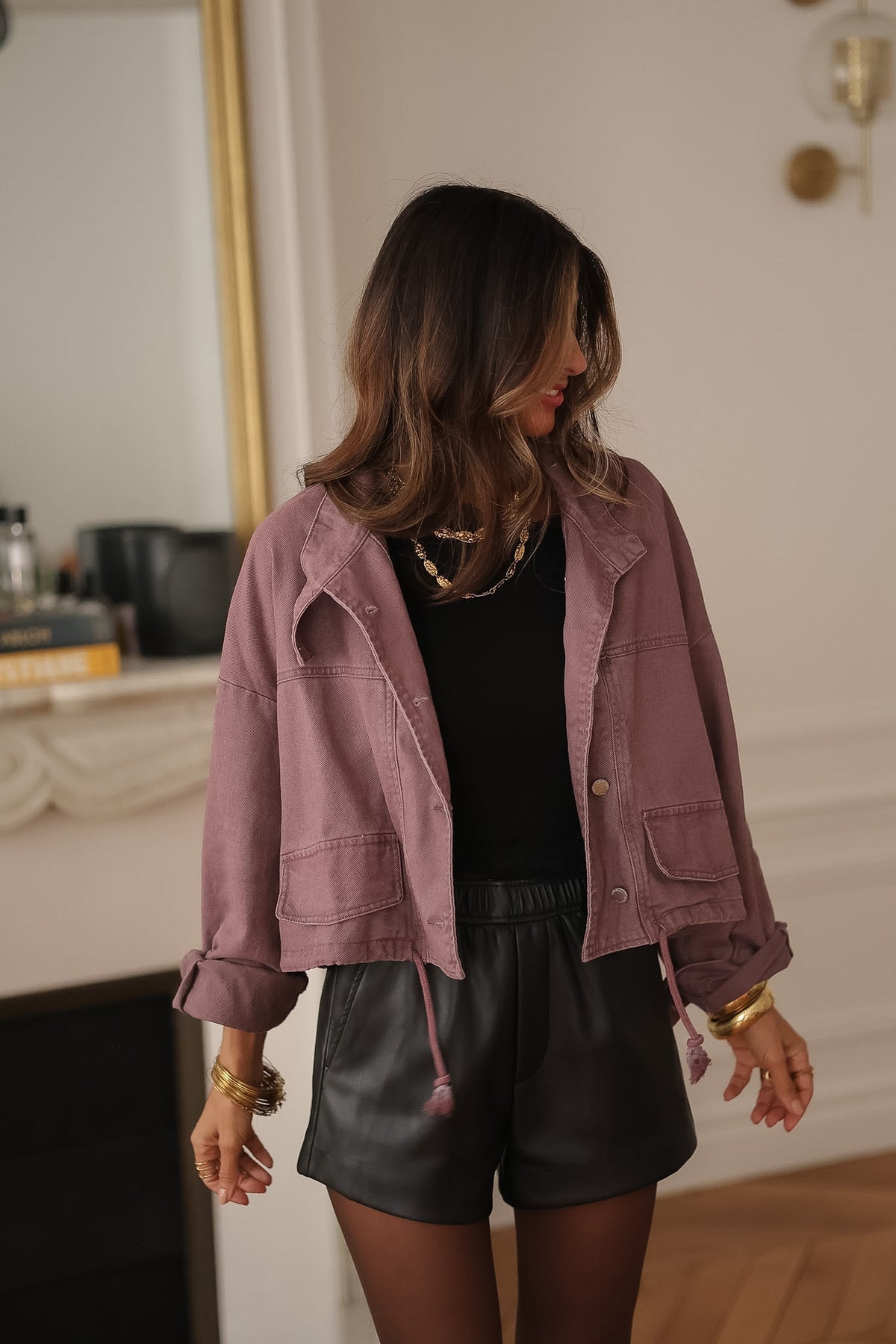 Veste Suki prune