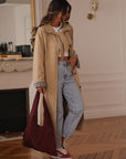 Trench long Sixtine beige