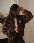 Veste polaire Johane léopard