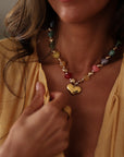 Collier ras de cou Amour avec pendentif cœur (vue 3)