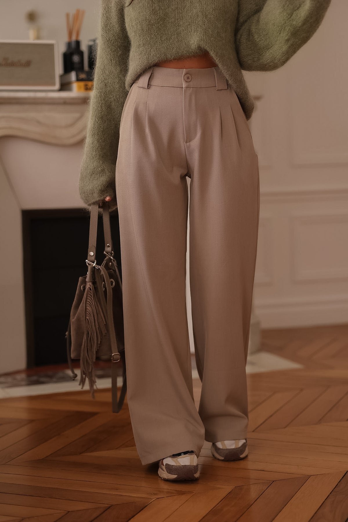 Pantalon Eddie beige
