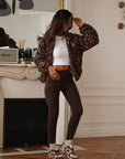 Veste polaire Johane léopard