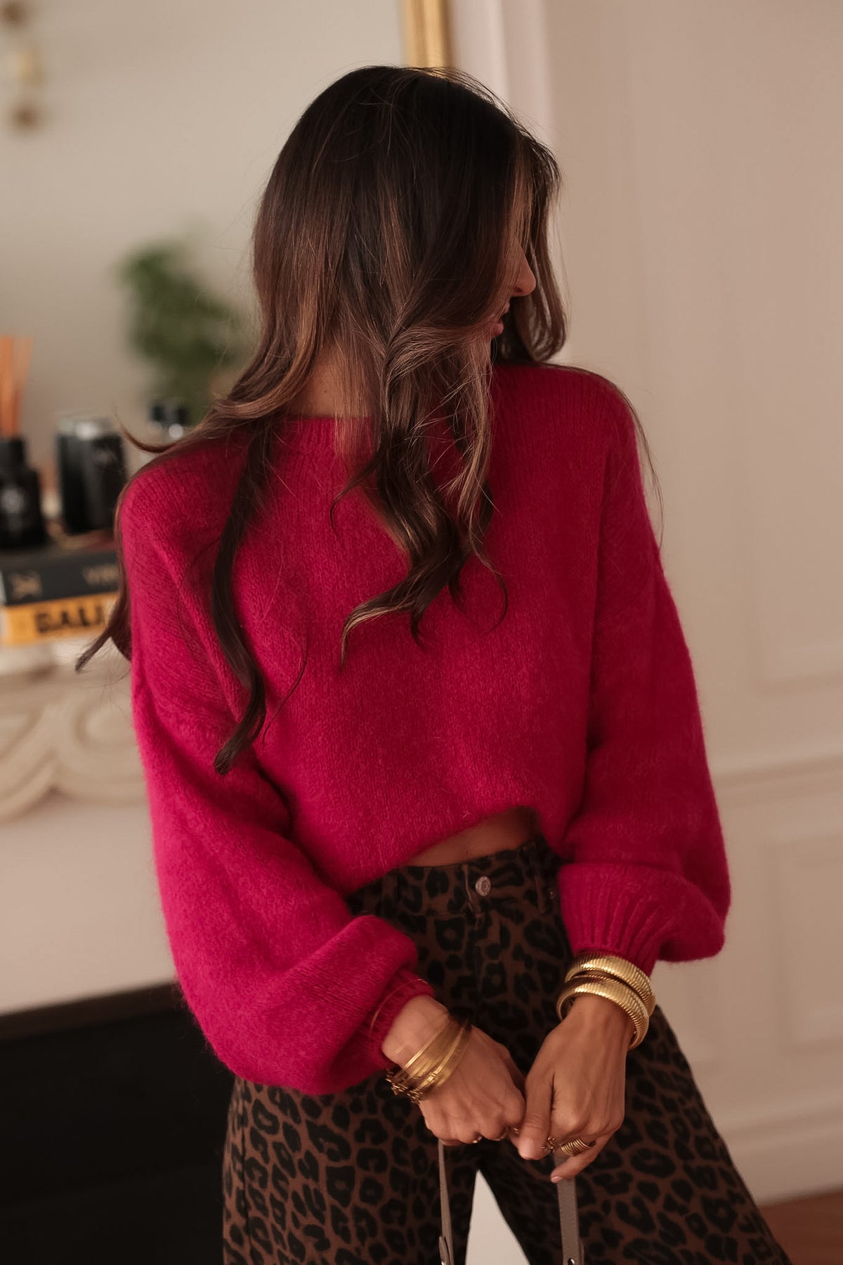 Pull Catalina framboise