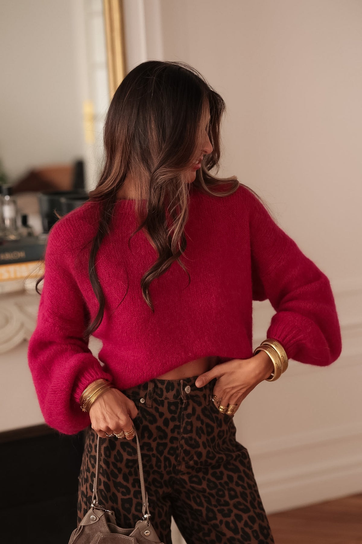 Pull Catalina framboise