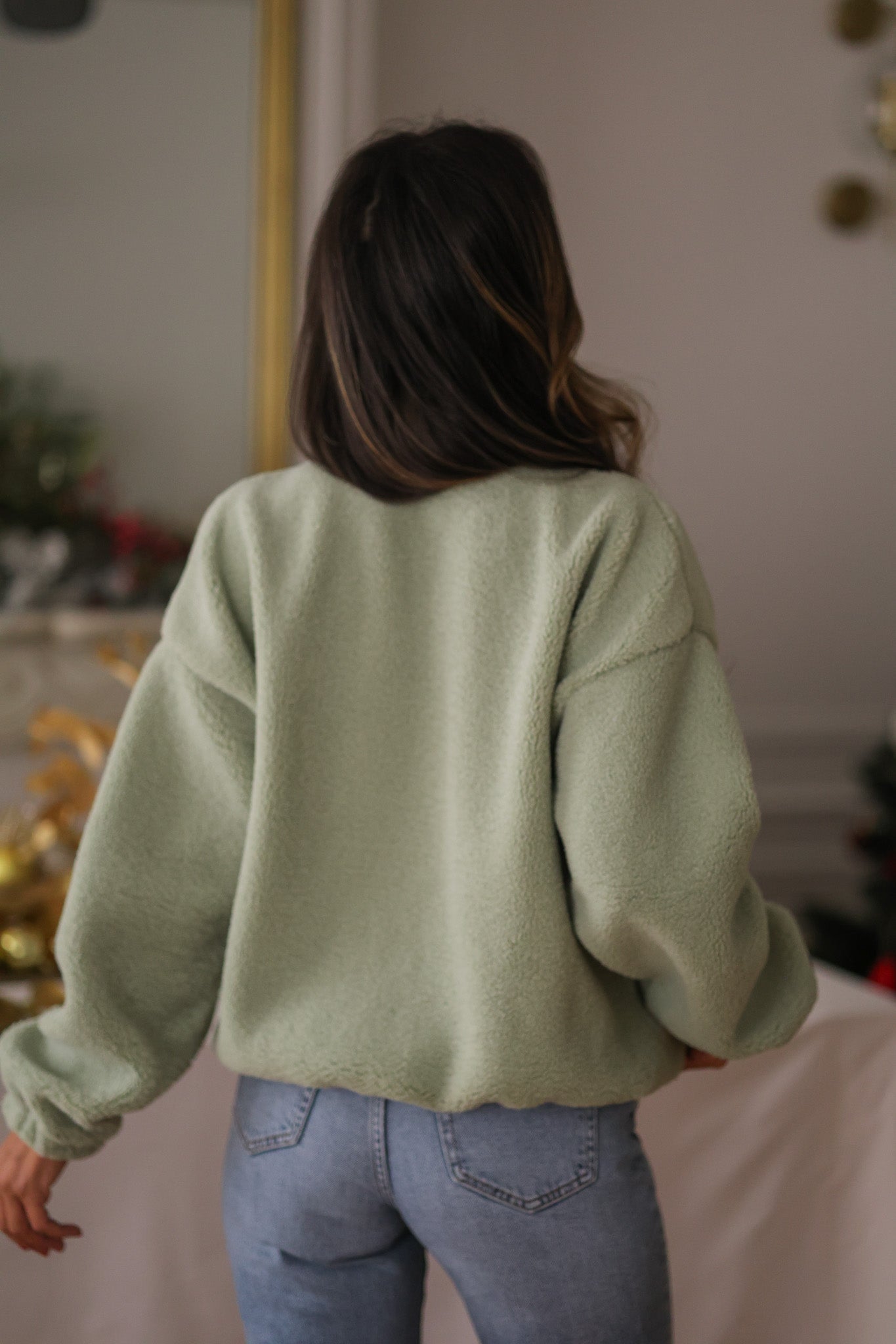 Veste polaire Johane vert d&#39;eau