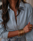 Chemise Evie en jean bleu clair