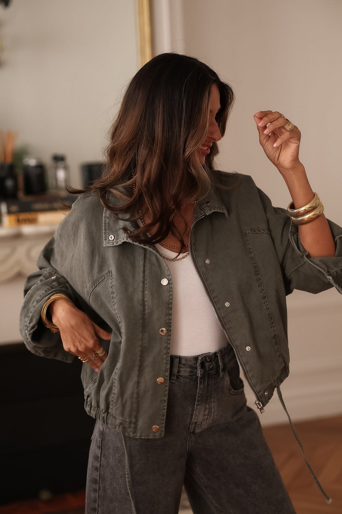 Veste Melly verte