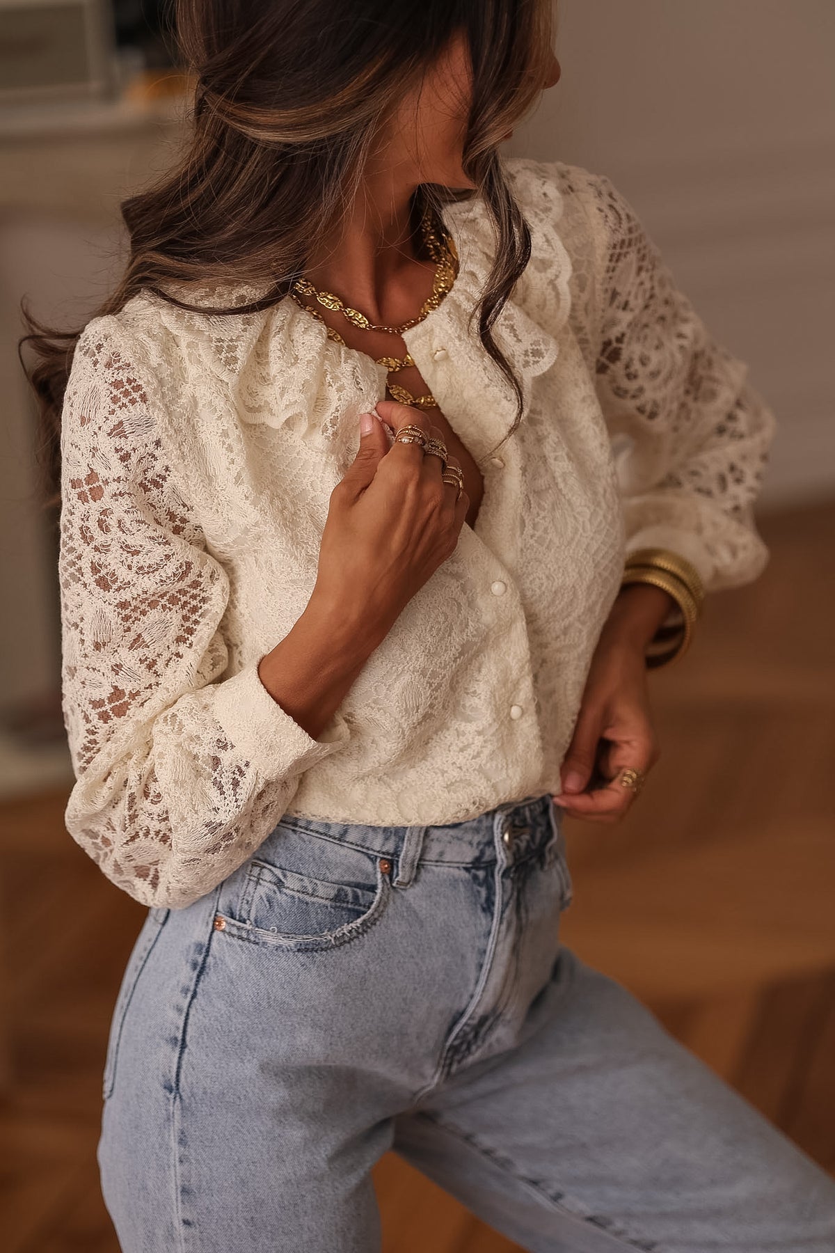 Blouse Adèle beige
