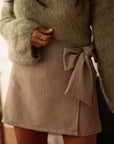 Jupe-short Gigi taupe
