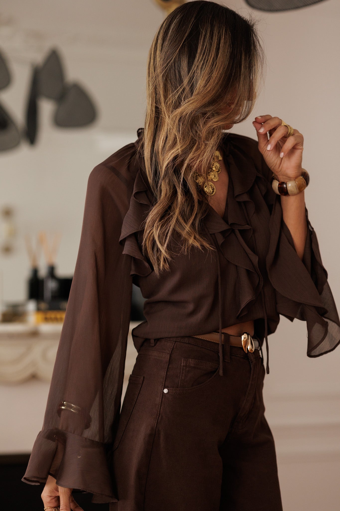 Blouse Maja à volant