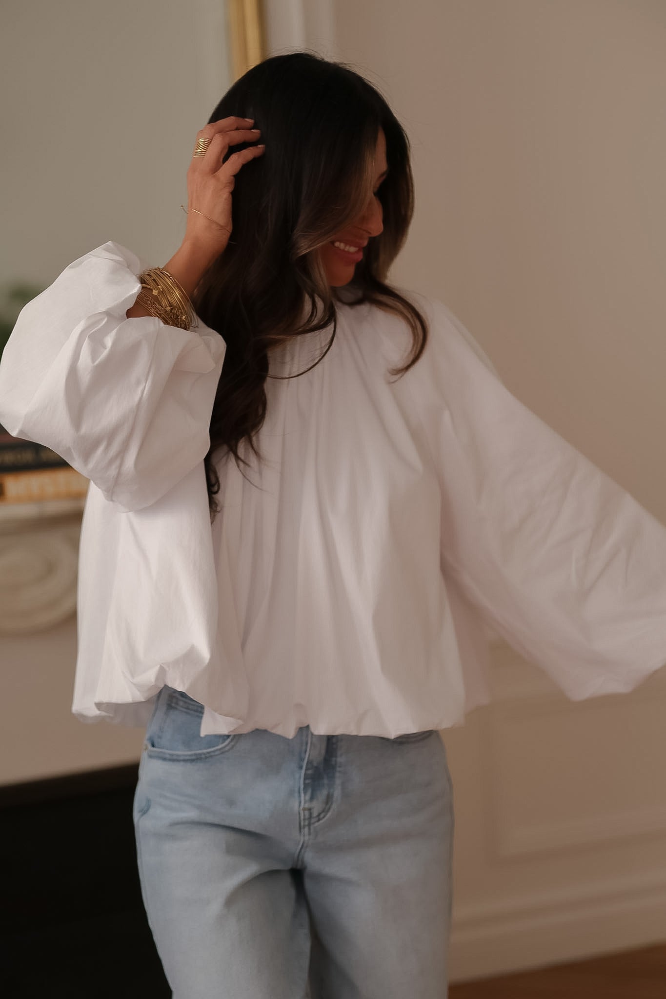 Blouse Oxana blanche
