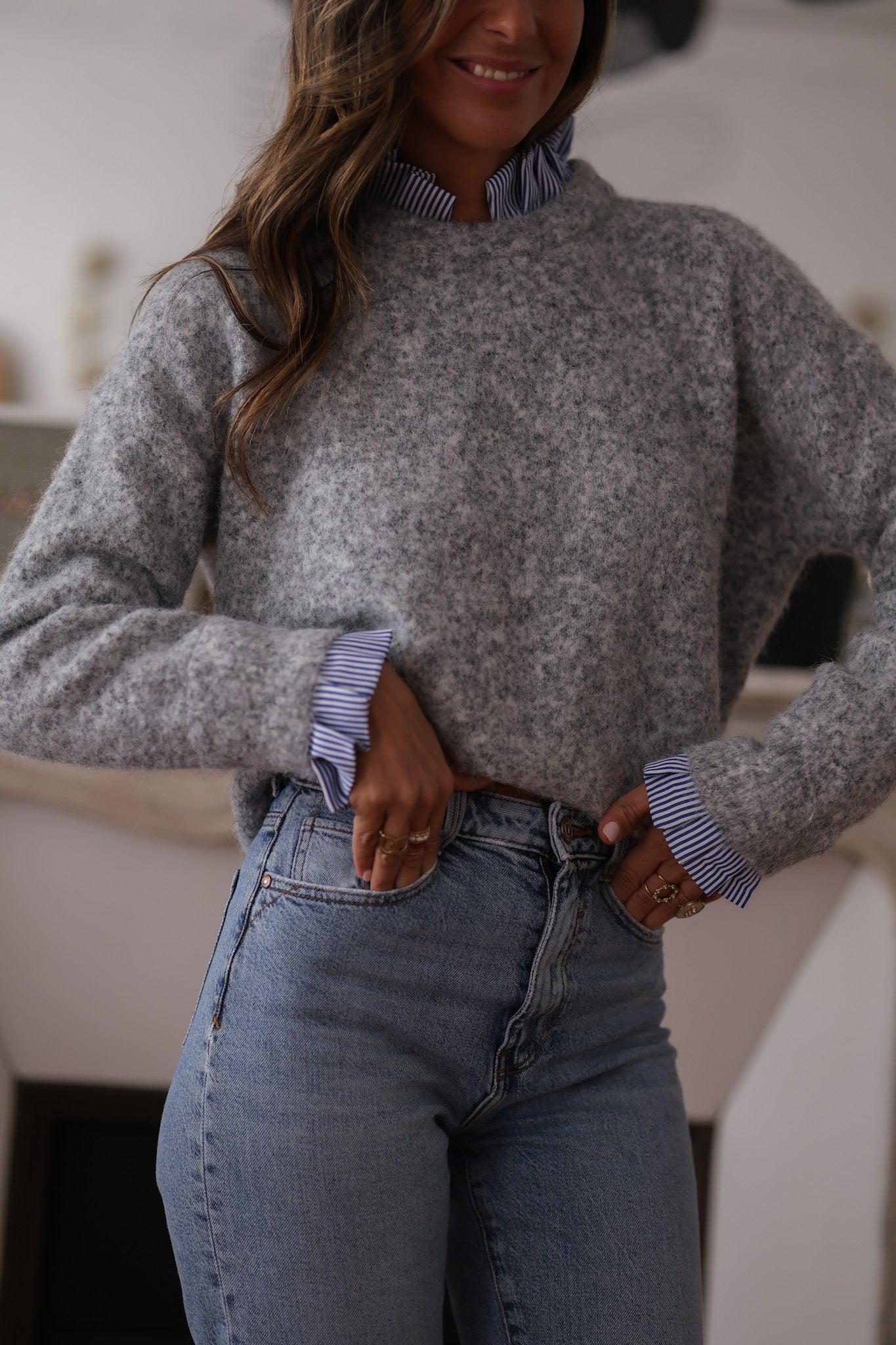 Pull Gaspard gris