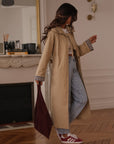 Trench long Sixtine beige