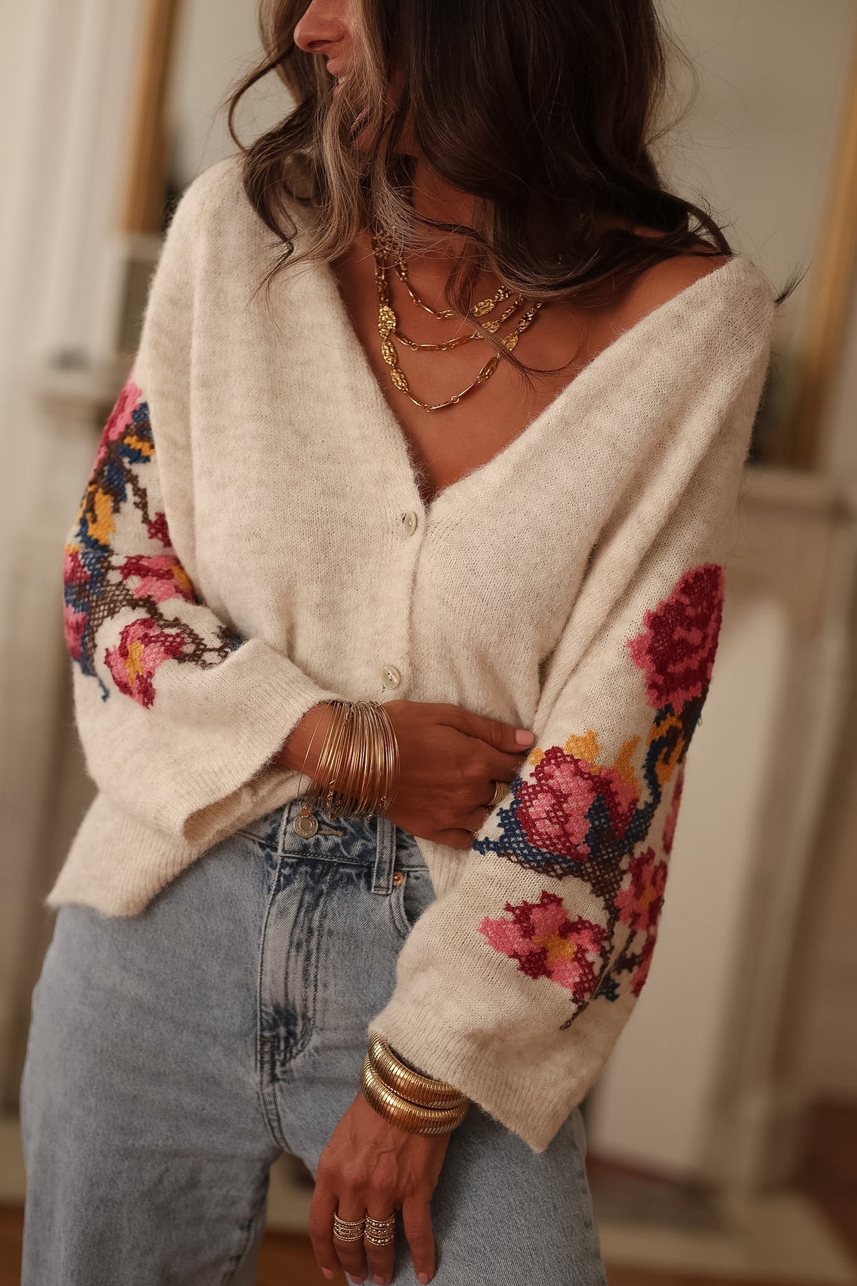 Gilet Mylane brodé