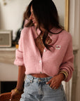 Gilet Flavie rose