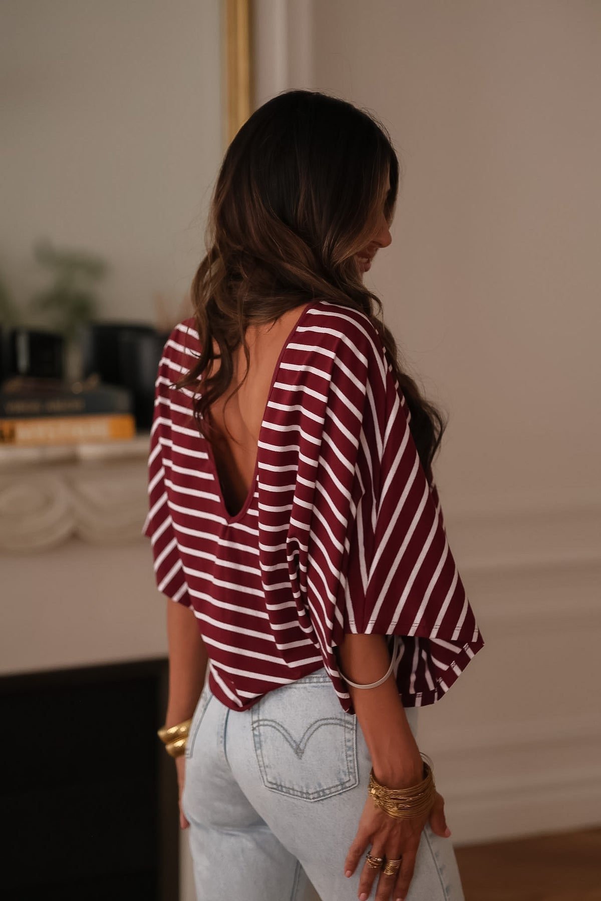 Tee-shirt Nell bordeaux