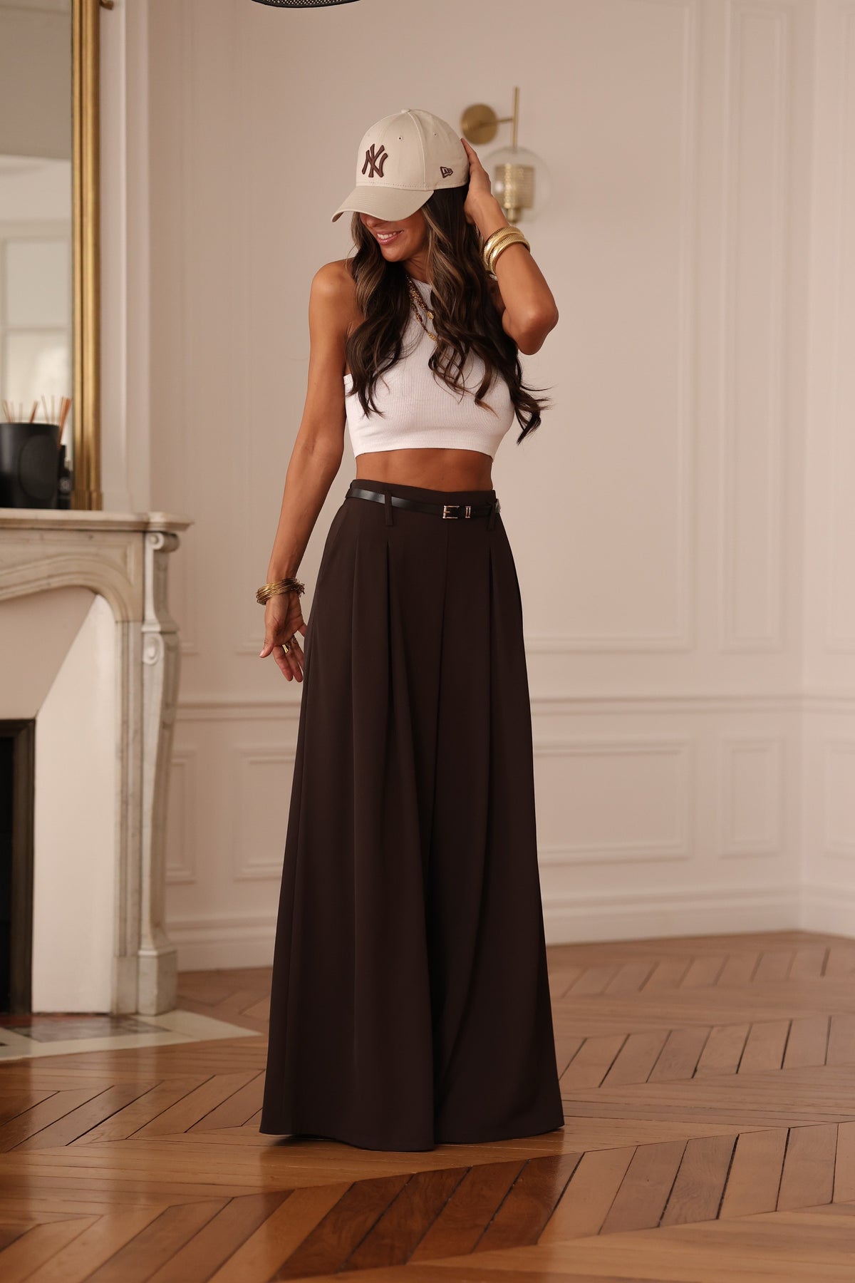 Pantalon Alban choco