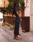 Robe Gaby bleu marine