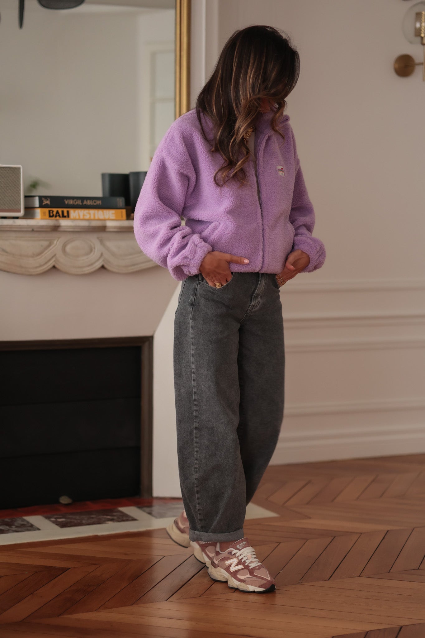 Veste polaire Johane parme