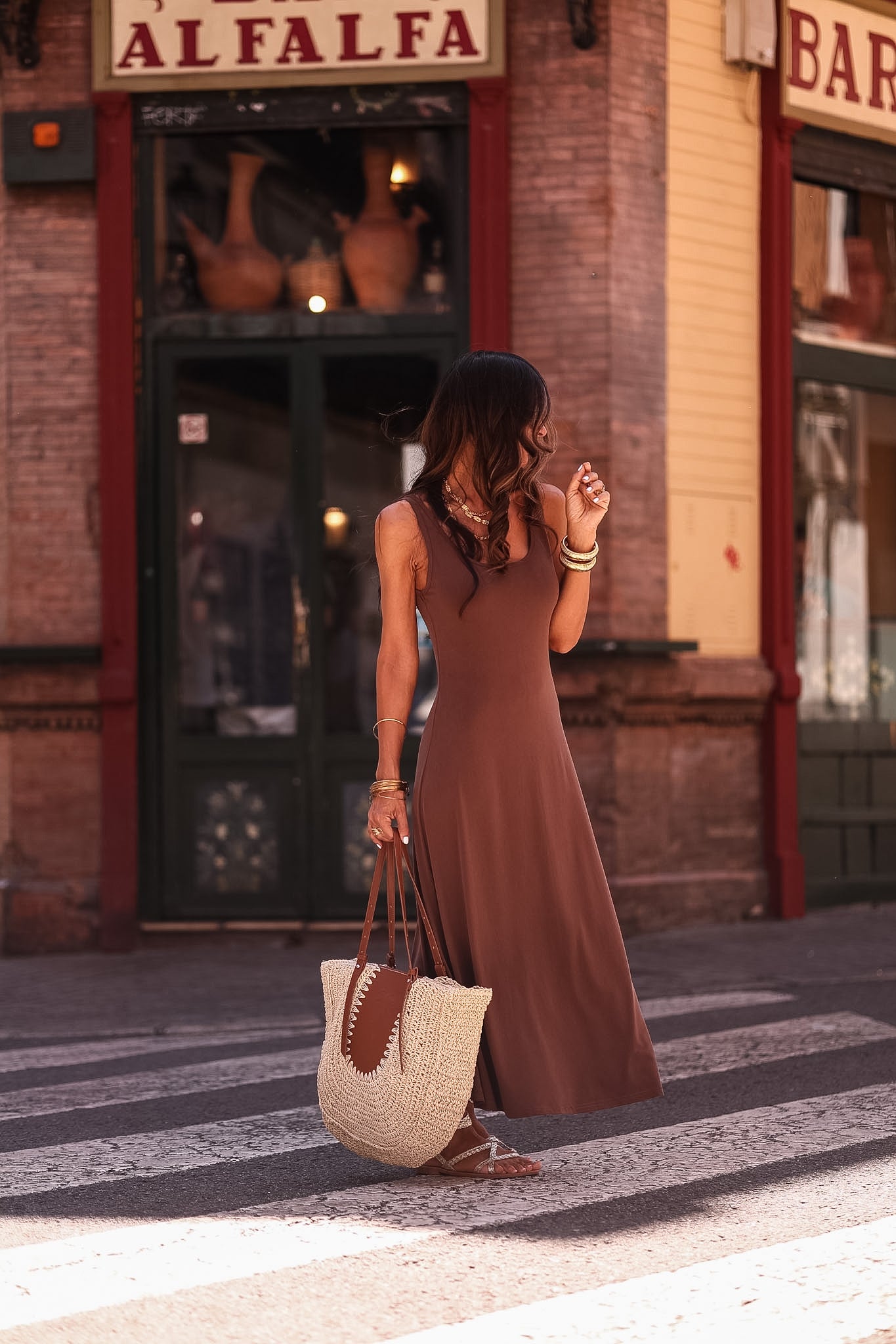 Robe Tessa choco