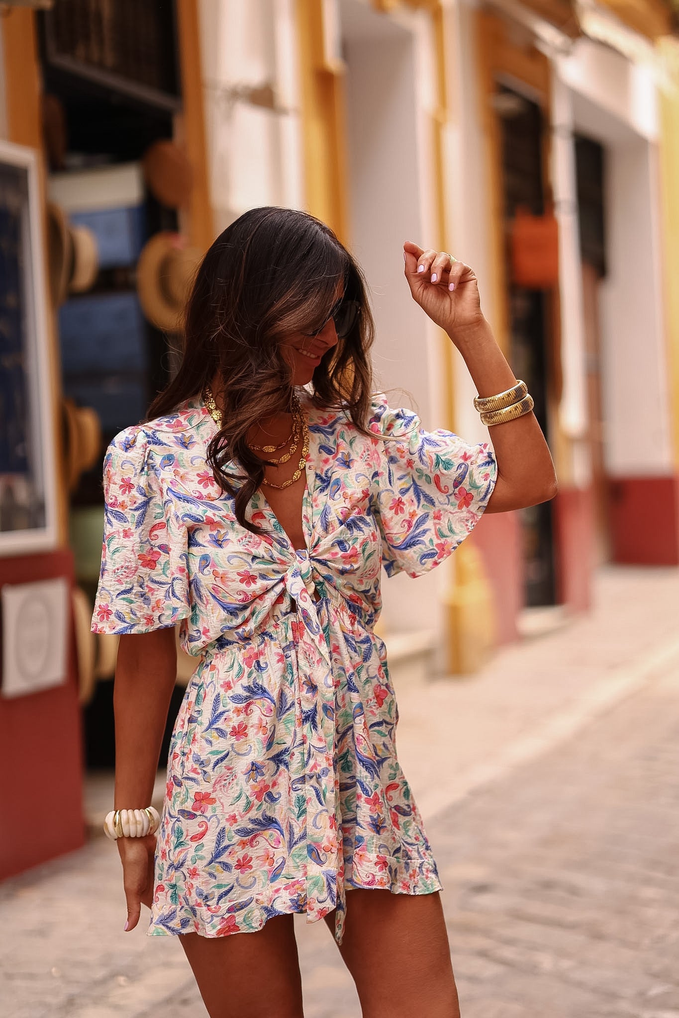 Combi-short Kate bleue