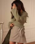 Jupe-short Gigi taupe