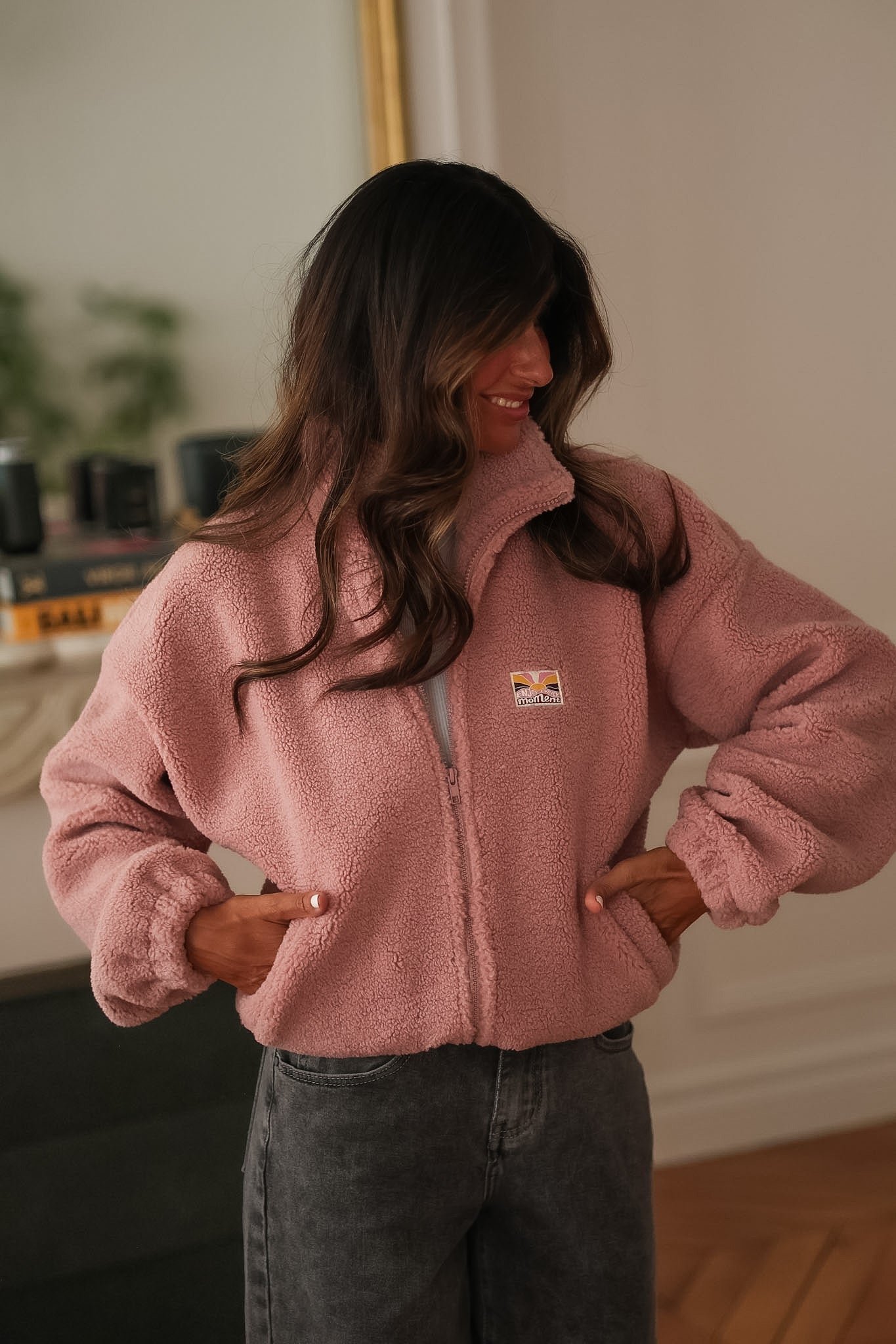 Veste polaire Gia rose