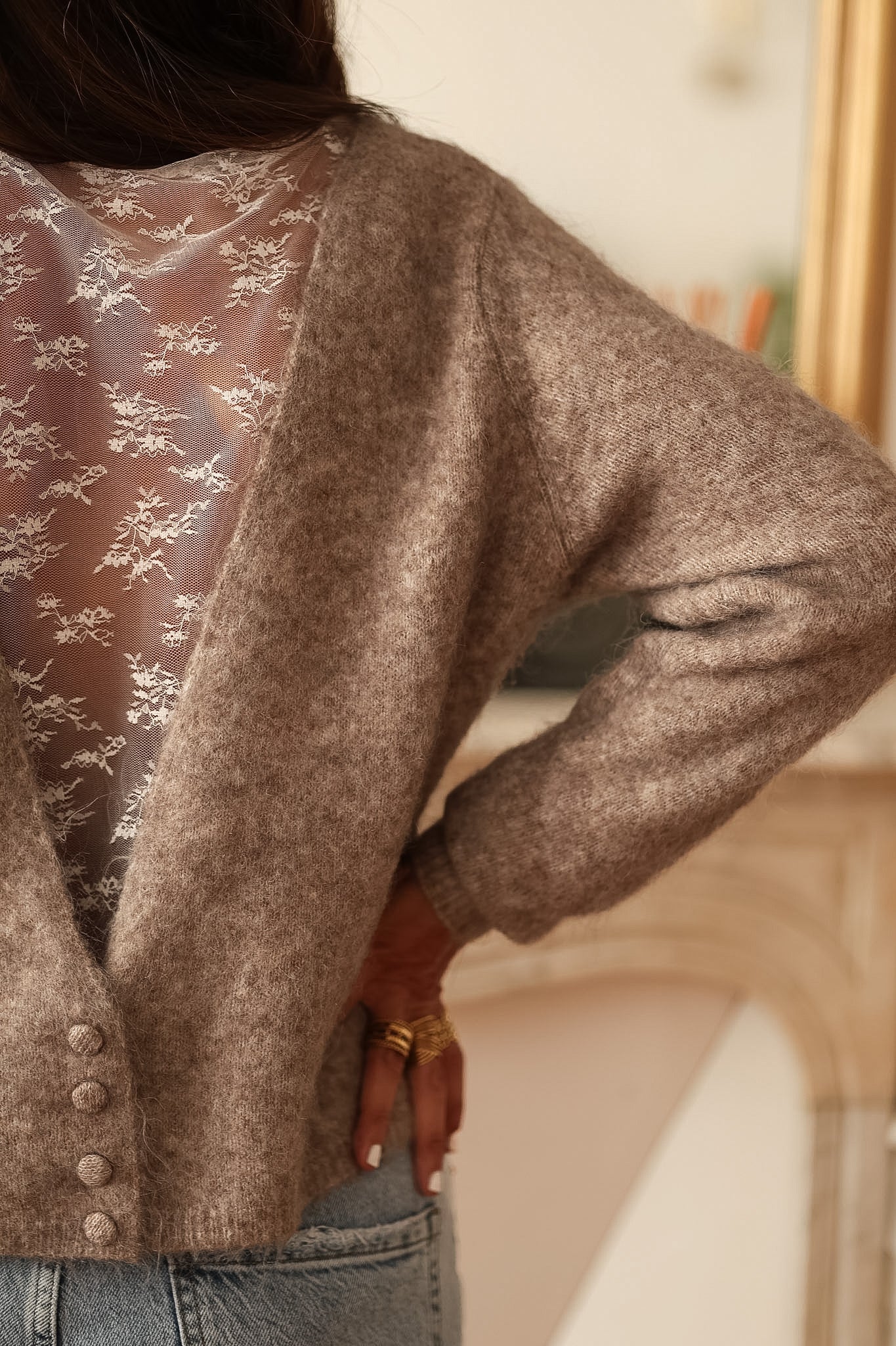 Pull Cameron taupe