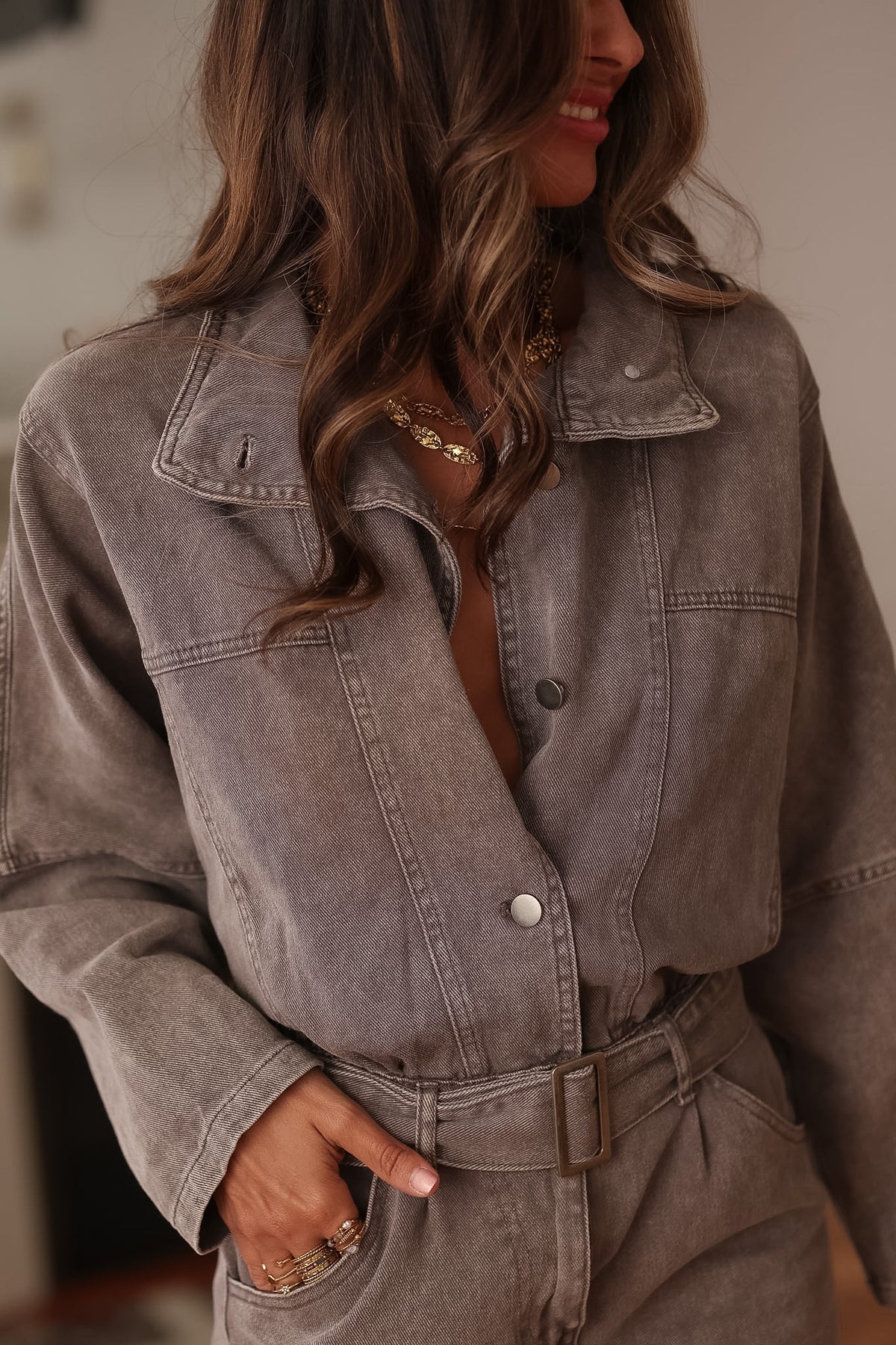 Robe Hallie marron glacé