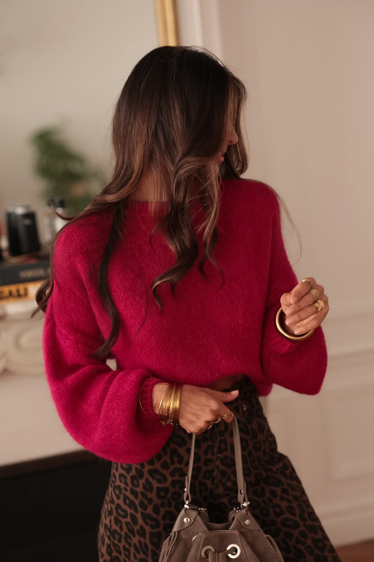 Pull Catalina framboise
