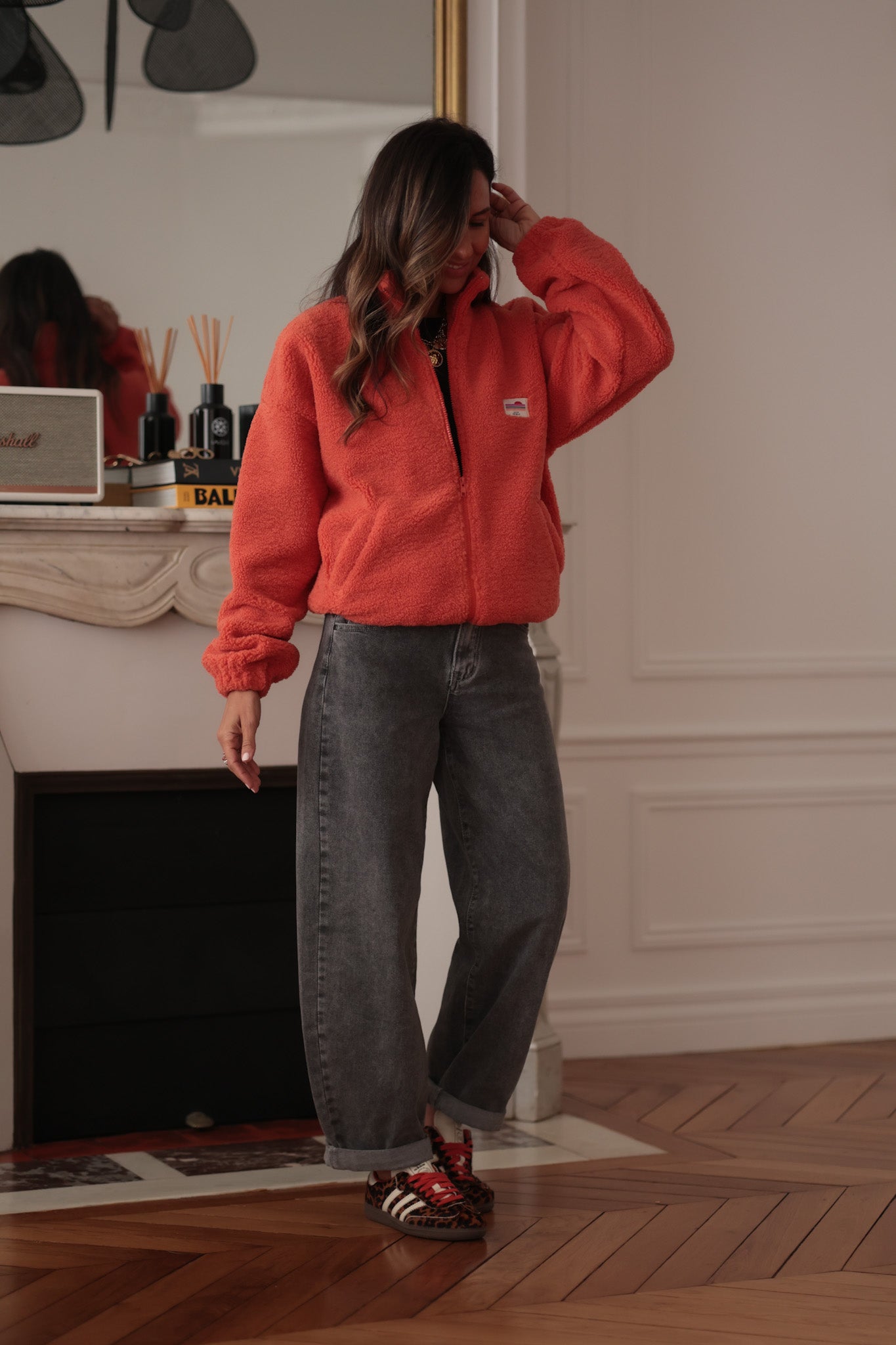 Veste polaire Johane mandarine