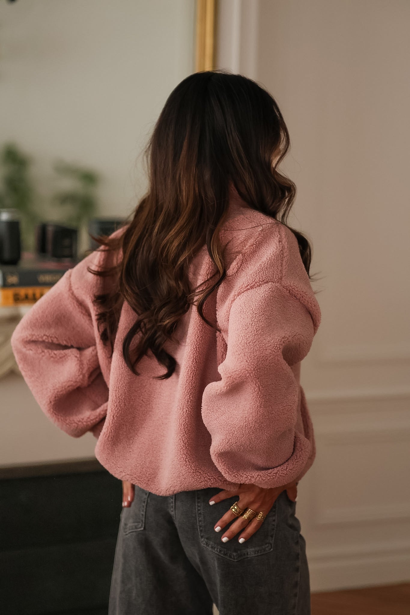 Veste polaire Gia rose