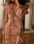 Robe longue Elva camel