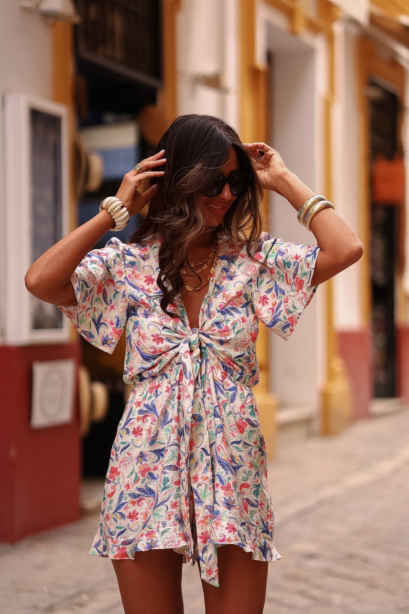 Combi-short Kate bleue