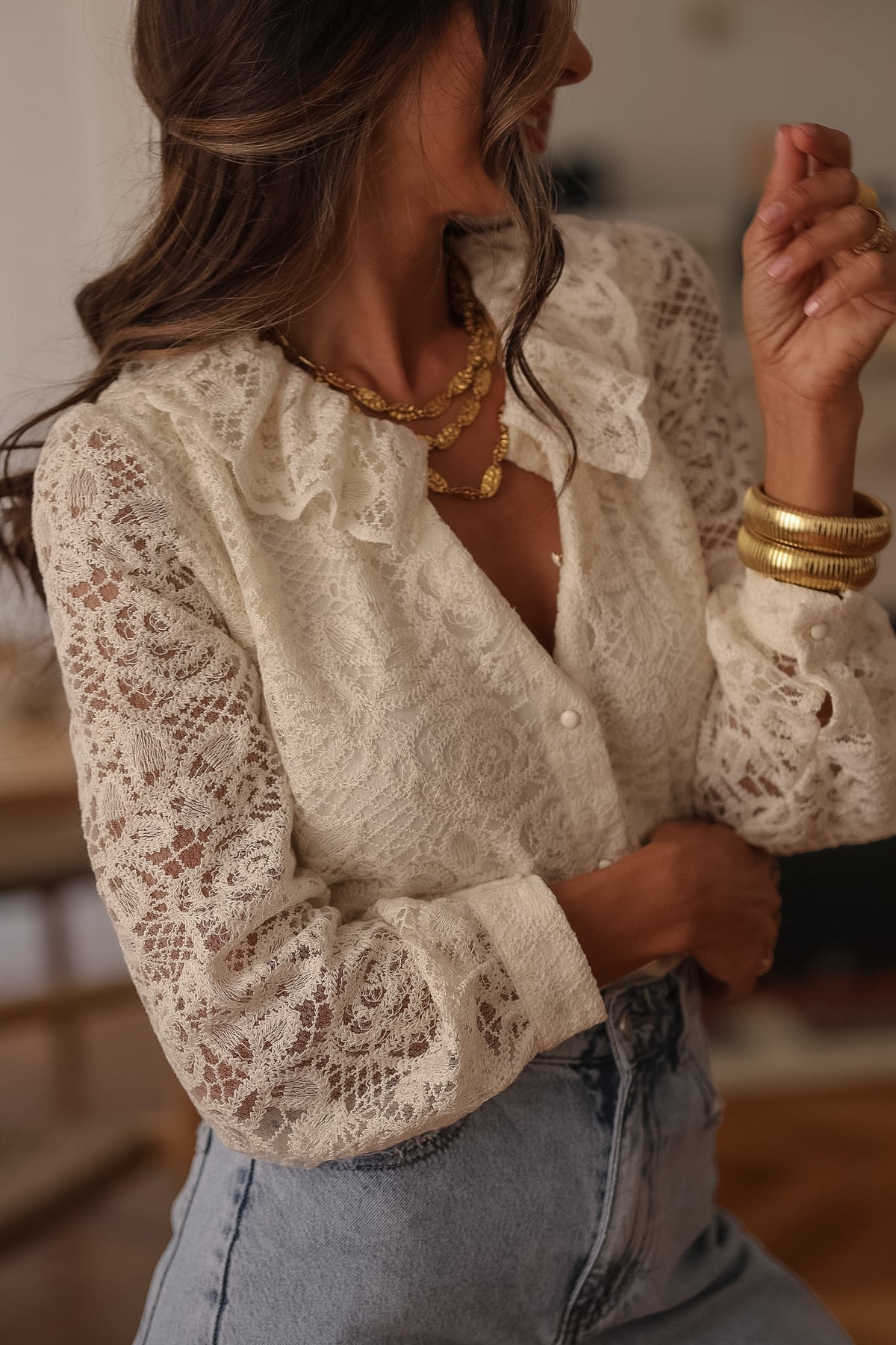 Blouse Adèle beige