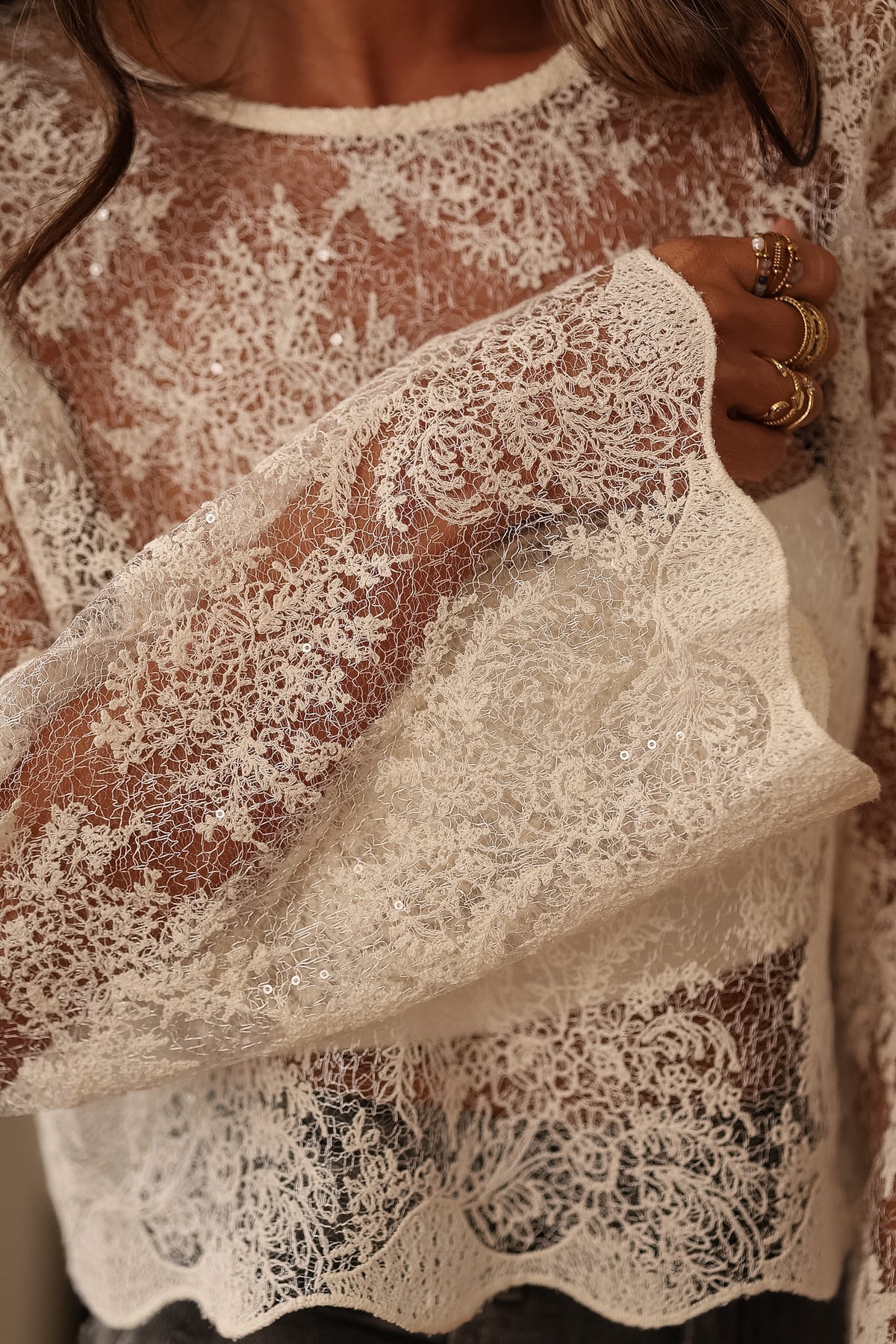 Blouse Drew en dentelle
