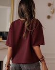 Tee-shirt Charly bordeaux