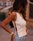 Top Perla blanc