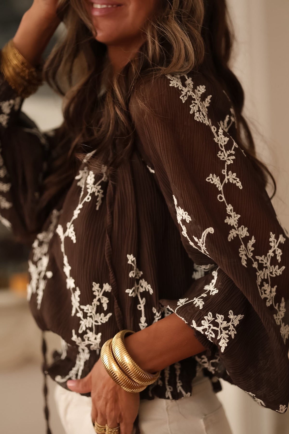 Blouse Anita choco