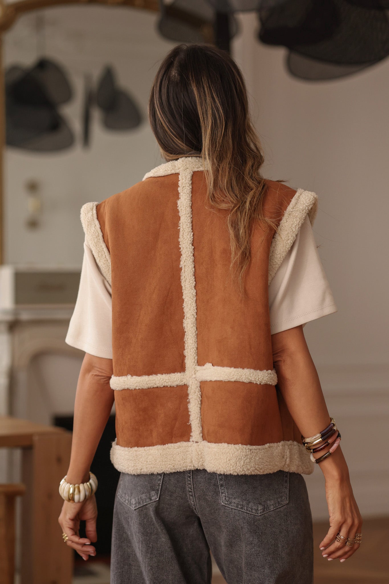 Gilet Hoxton camel