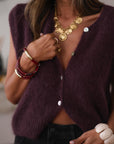 Gilet sans manches Noa prune