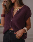 Gilet sans manches Noa prune