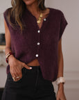 Gilet sans manches Noa prune