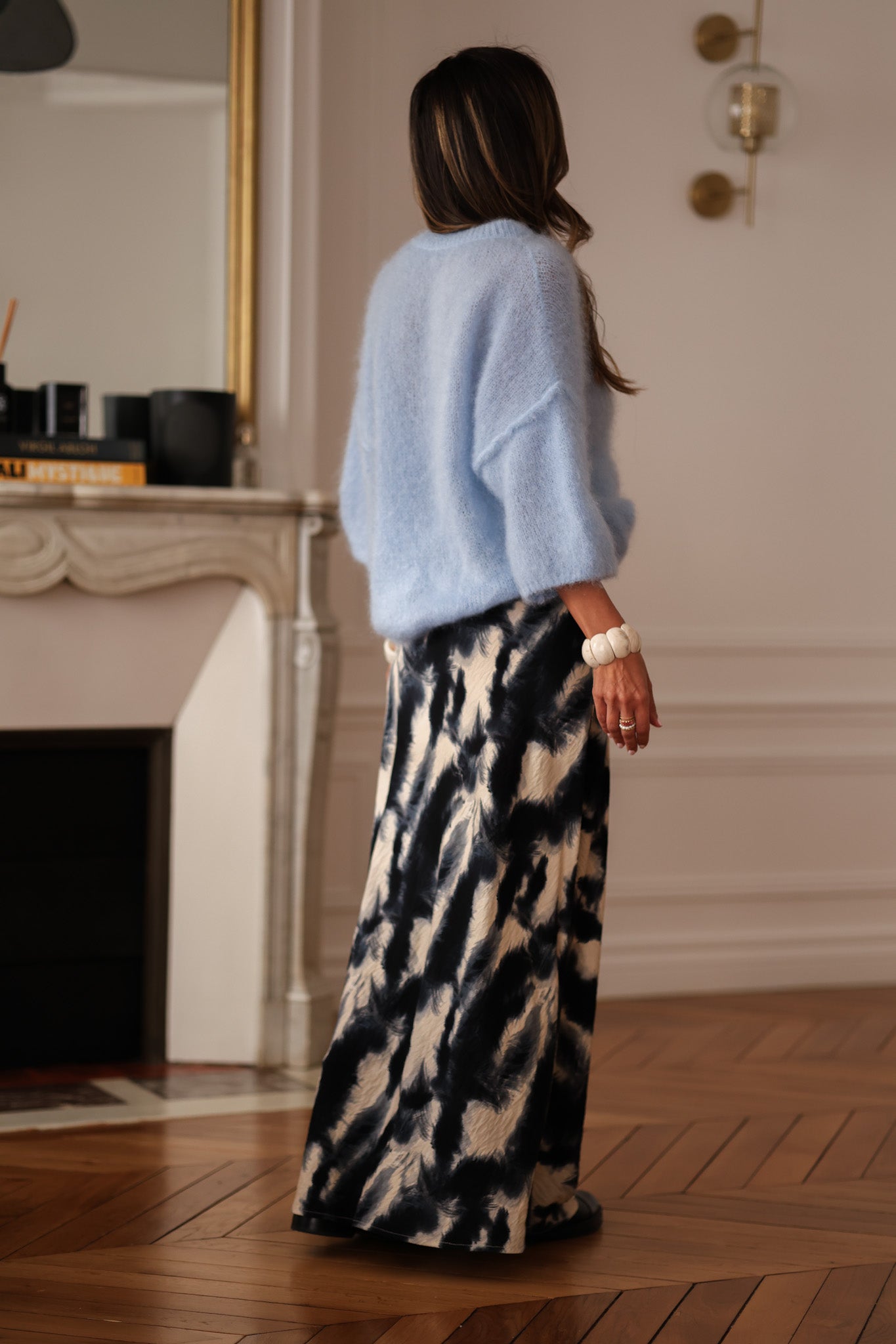 Jupe Célestine bleue