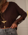 Pull Salomé choco