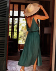 Robe Séréna vert canard