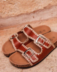 Sandales plates Charlize camel
