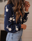 Blouse Ava bleu marine