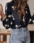 Blouse Ava bleu marine