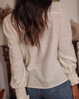 Blouse Monica brodée écru